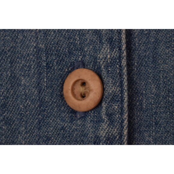 Vintage Christopher &‎ Banks Blue Denim Cotton Sleeveless Dress | size S - Picture 6 of 10